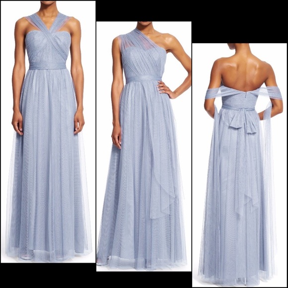 Adrianna Papell Convertible Corset Tulle Gown - Picture 7 of 15